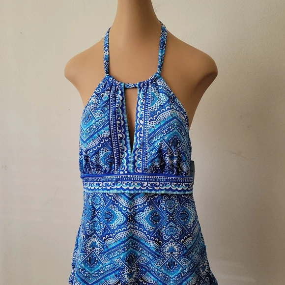 Liz Claiborne Bathing Suit Top Size 14 - Picture 2 of 11